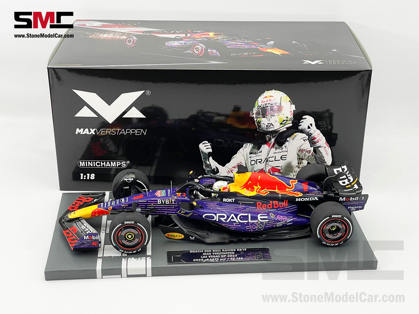Red Bull F1 RB19 #1 Max Verstappen Winner US Las Vegas GP 2023