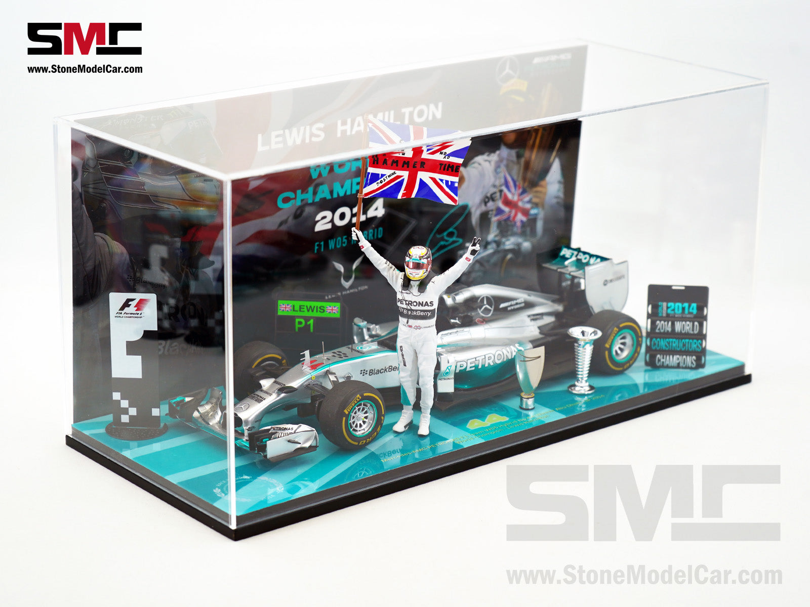 PMA 1/43 ハミルトン 2014 アブダビGP Minichamps 1:43 L. Hamilton