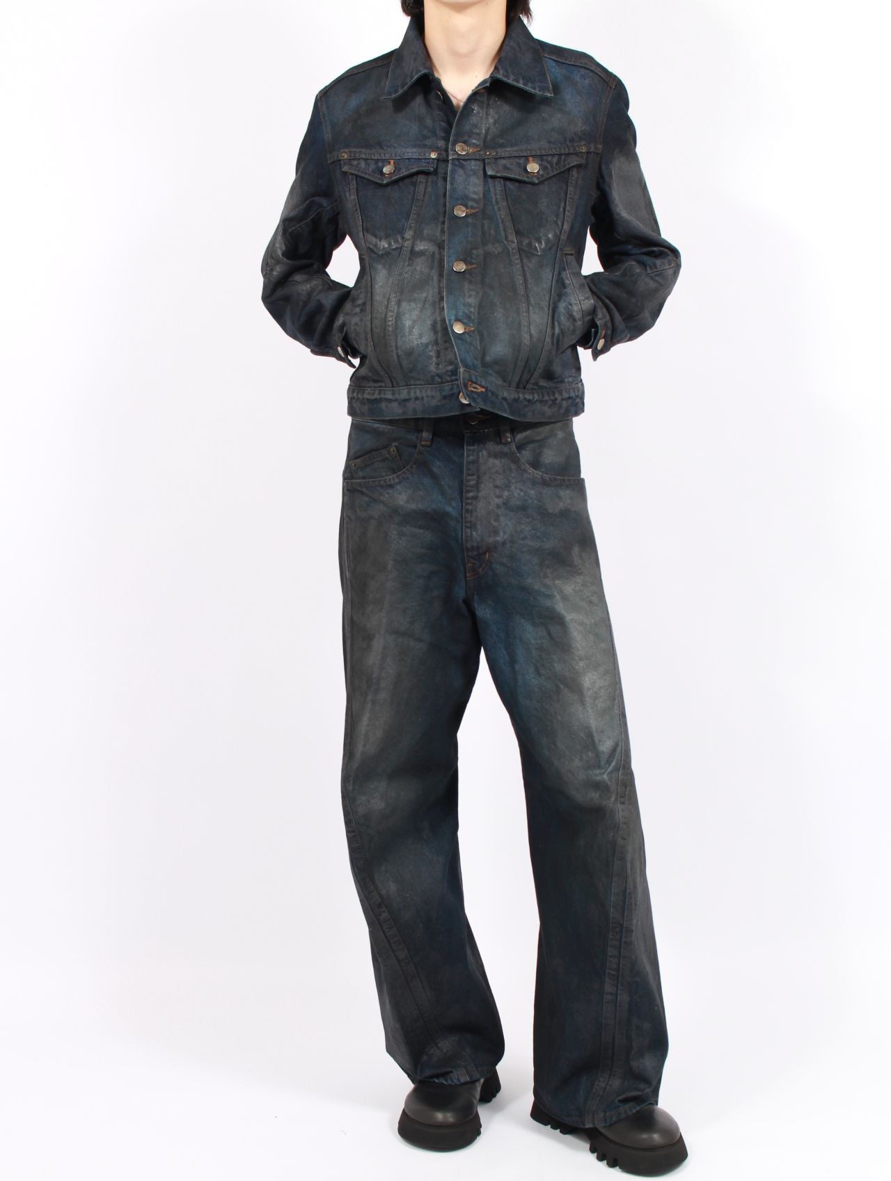 NVRFRGT - 【25AW】 3D トラッカー ジャケット デニム ジャケット / 3D