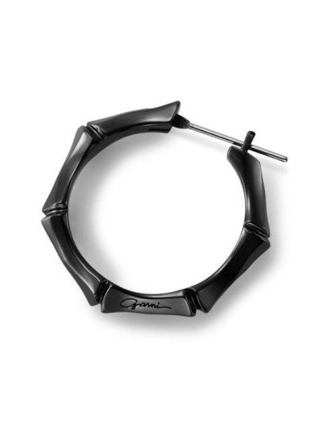 GARNI - 【片耳用】 クロッケリー バンブー ピアス Lサイズ / Crockery