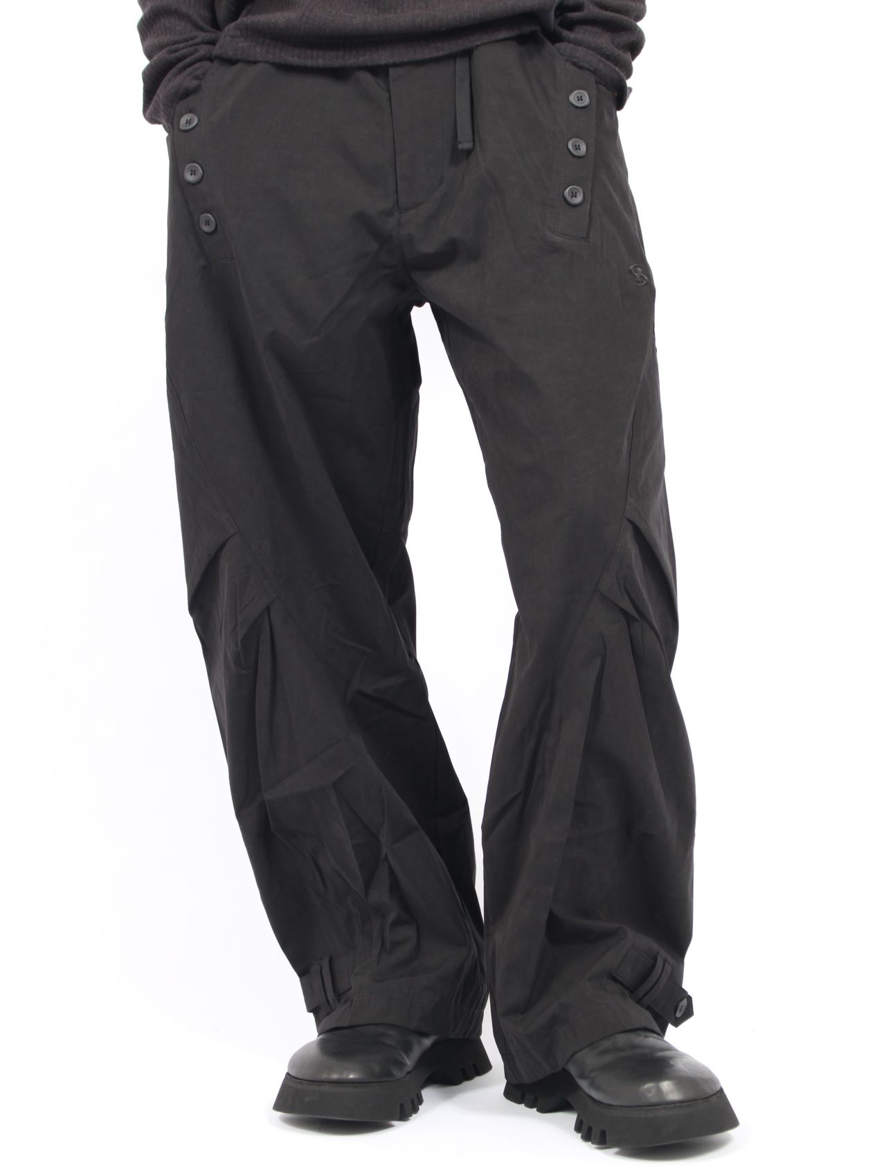 SAN SAN GEAR - 【25AW】タイ パンツ / TIE PANTS / ブラック | STORY