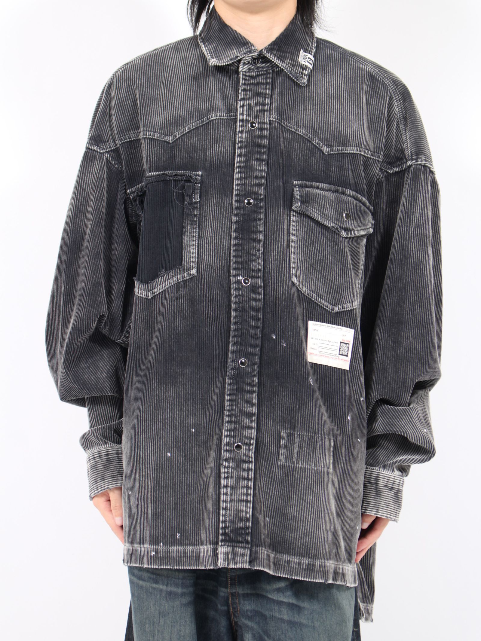 Maison MIHARA YASUHIRO - 【24AW】エイジ コーデュロイ シャツ / AGED