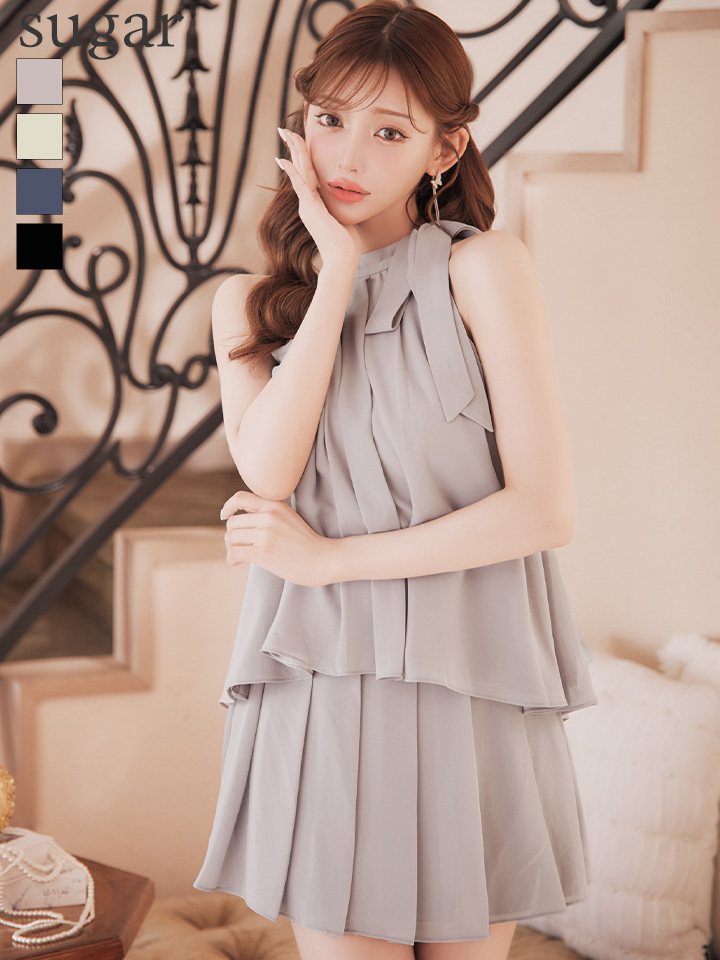 XSサイズあり【DEA./ディア】サテン/ シフォン/ フレア/ セットアップ