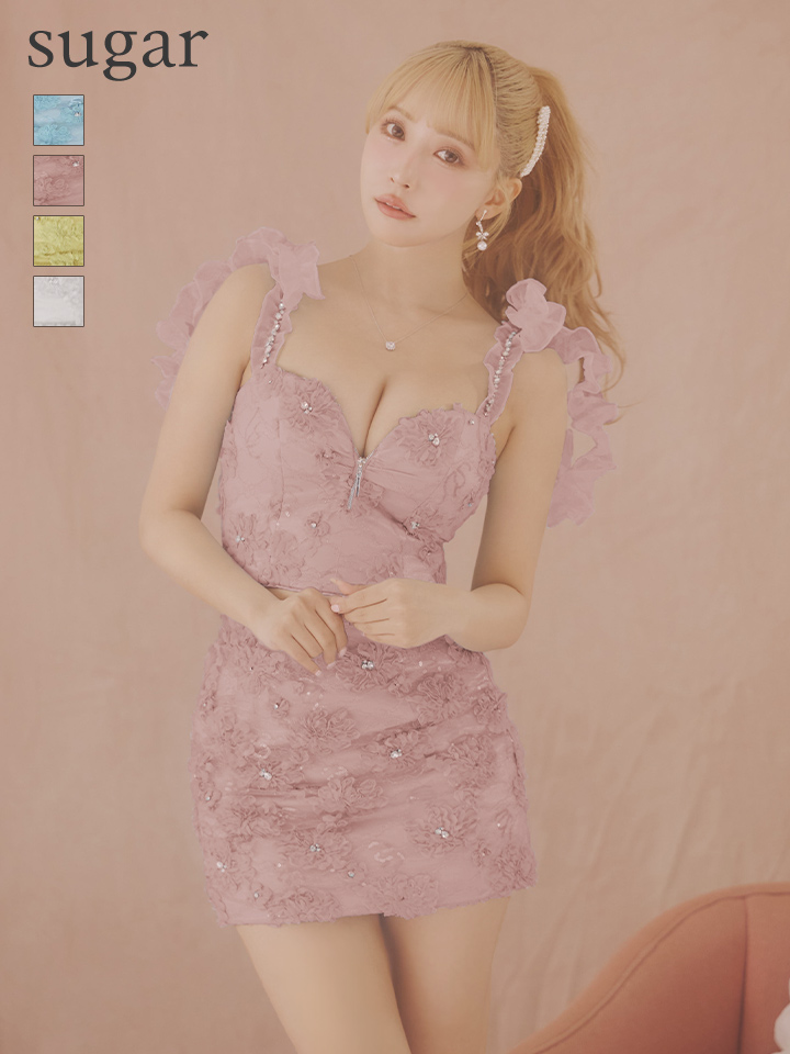 XSサイズあり【ROBE de FLEURS/ローブドフルール】フラワーレース