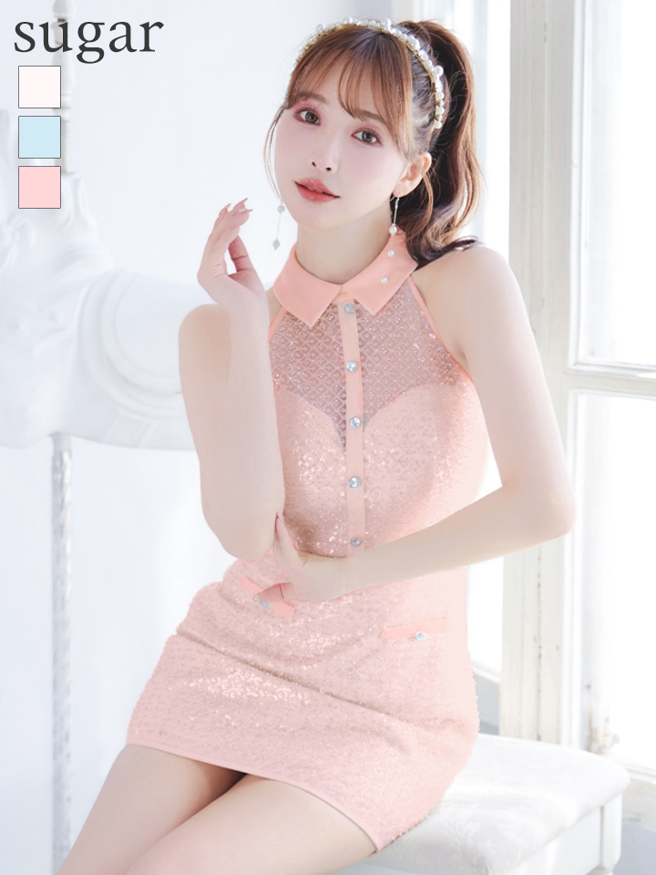 XSサイズあり【ROBE de FLEURS/ローブドフルール】襟付き/ ビーズ