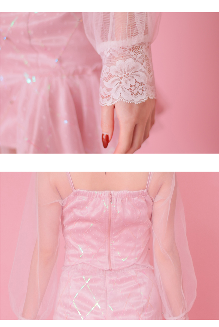 XSサイズあり【ROBE de FLEURS/ローブドフルール】スパンコール