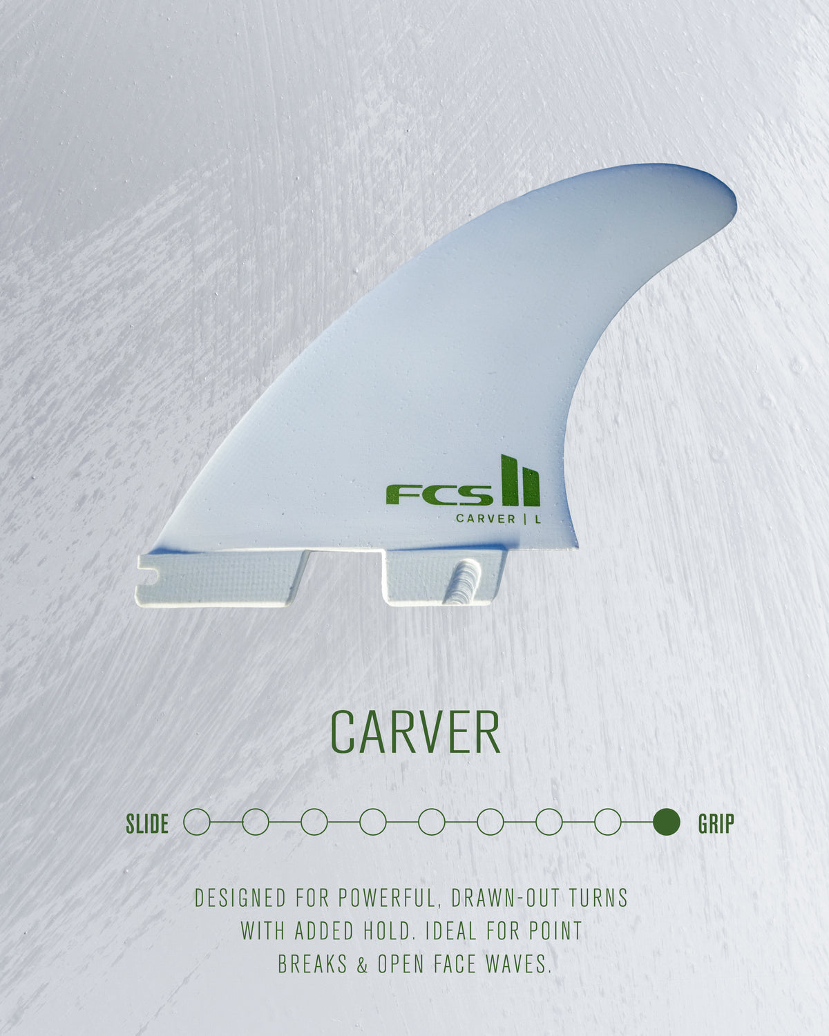 FCS II Carver White Edition Tri Fin Set - FCS JAPAN