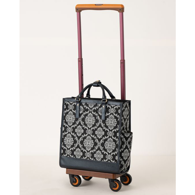 ◆未使用品◆ スワニーキャリーバッグ D-543 ダマスコ M18 ブラック色 SWANY（スワニー） 【SWANY】 d543-m18 ダマスコ キャリーバッグ 60mm