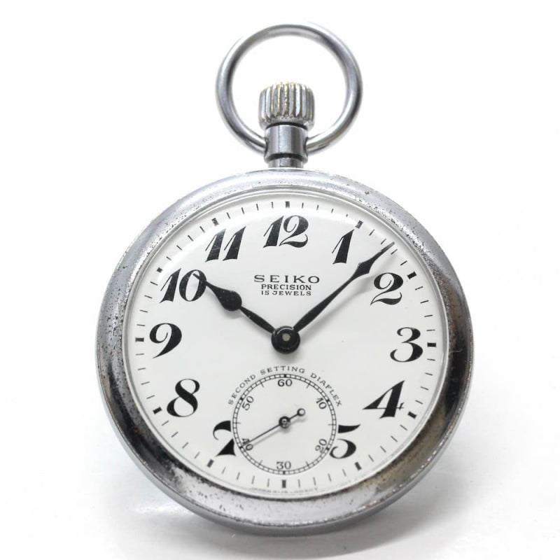 昭和43年の19セイコー鉄道時計/15石/秒針止め機能/絶版時計/19seiko