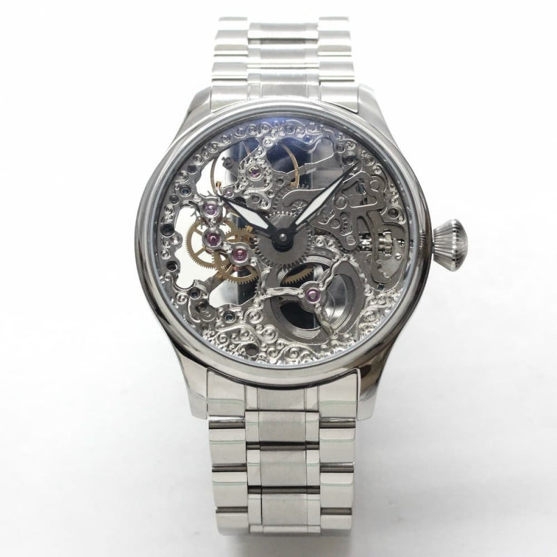 正美堂創業50周年記念ウォッチ/オリジナル 腕時計/両面スケルトン