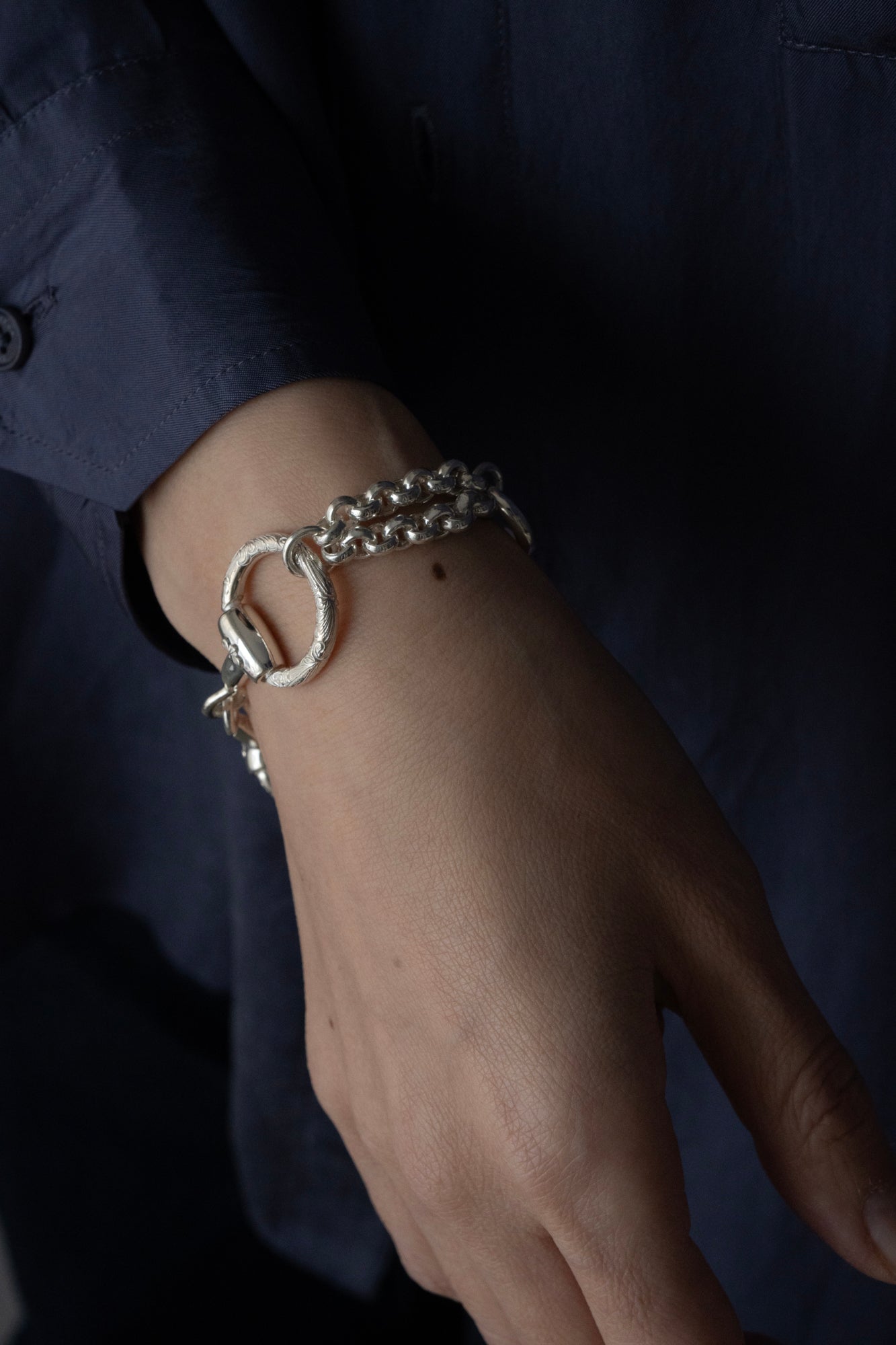 WAKAN SILVER SMITH ワカンシルバースミス Horse Bit Chain Bracelet L