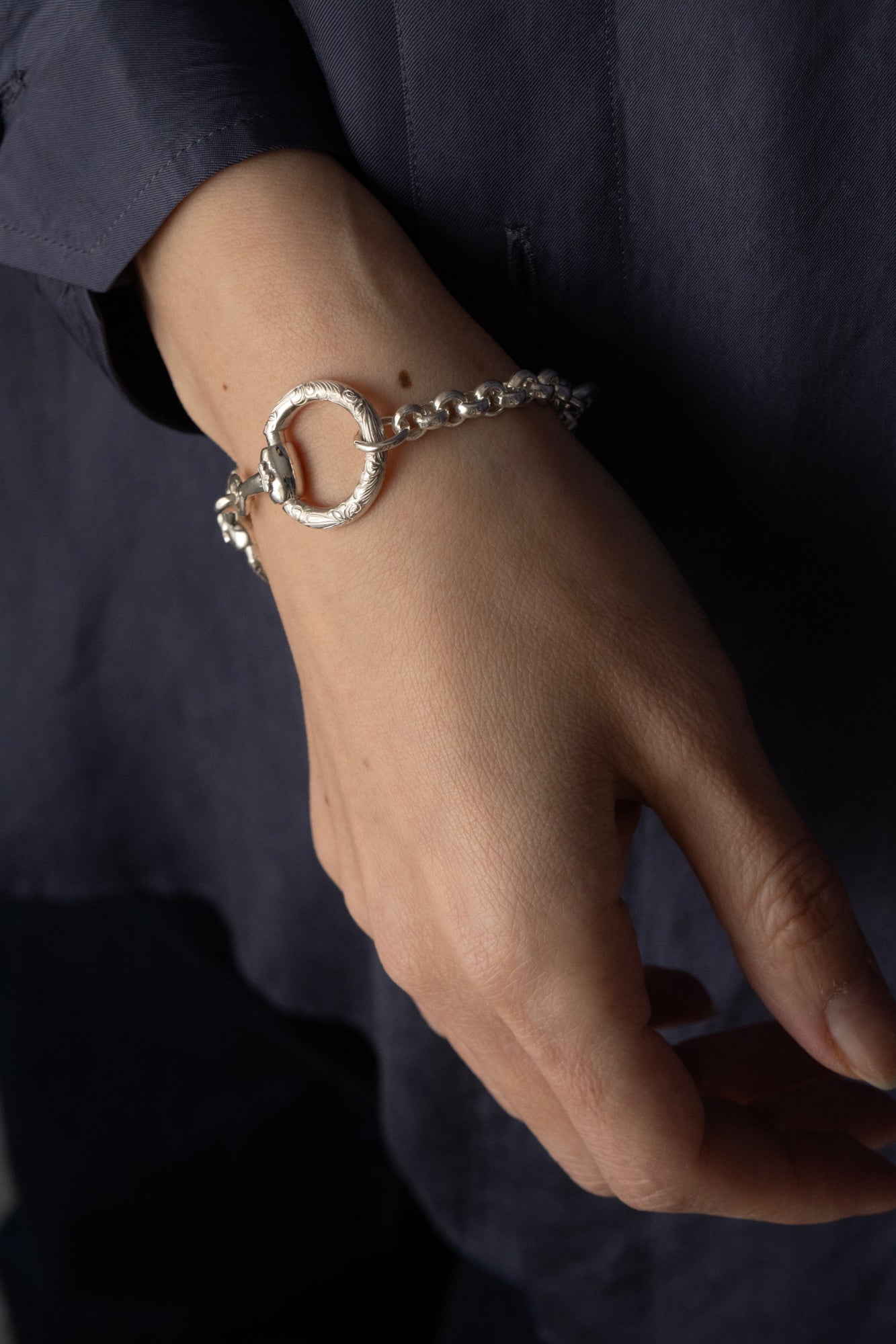WAKAN SILVER SMITH ワカンシルバースミス Horse Bit Chain Bracelet M
