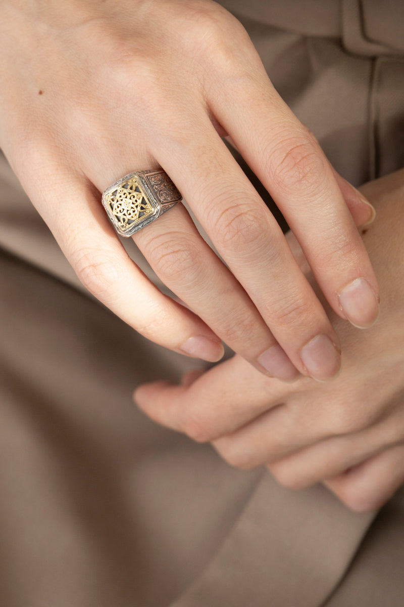 Gerochristo Monastiraki Ring 20346 ジェロクリスト シグネットリング