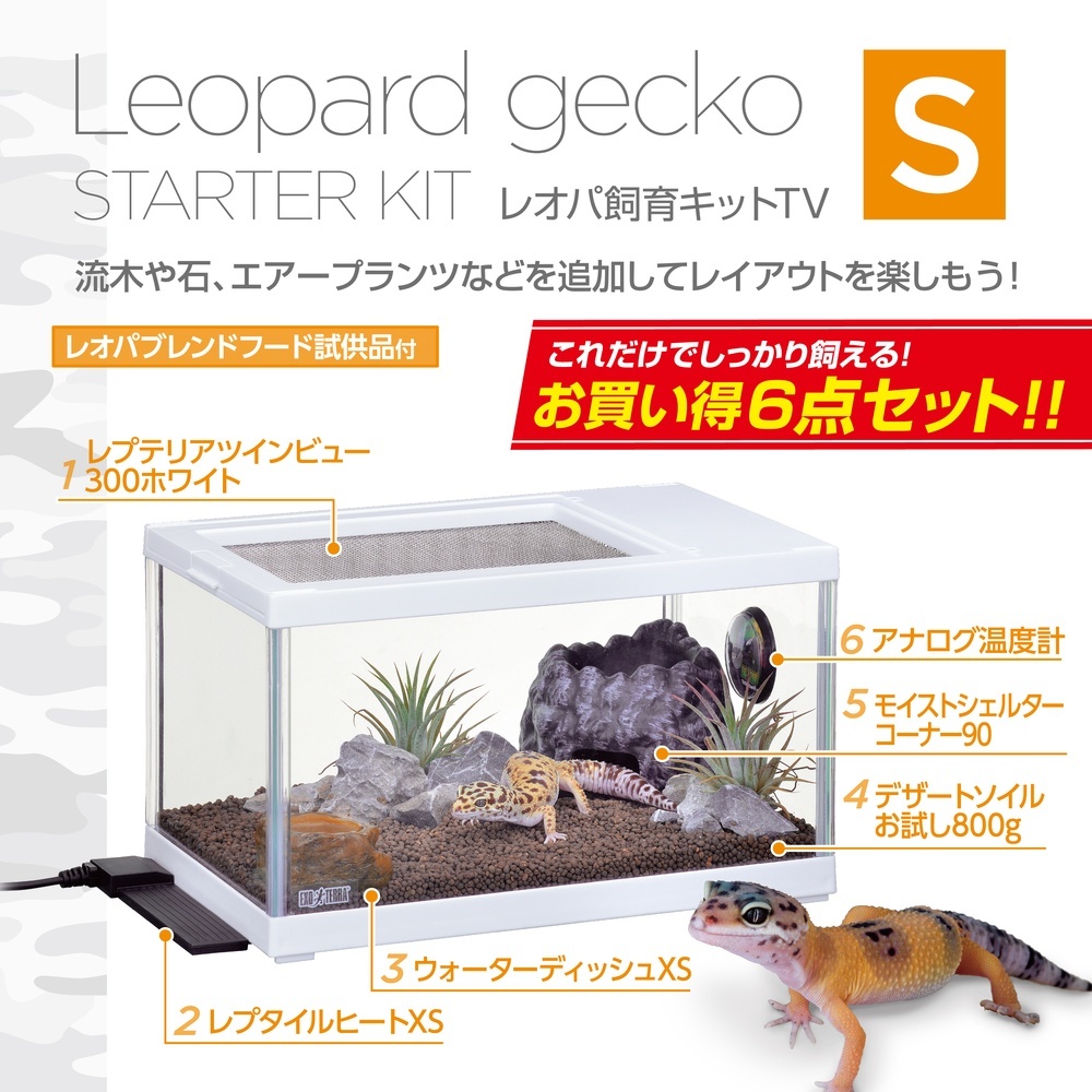 レオパ飼育キットS TV - ペットショップCOLORS