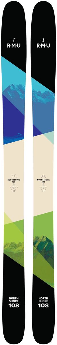 RMU North Shore 108 Wood Men's Skis - Powder7