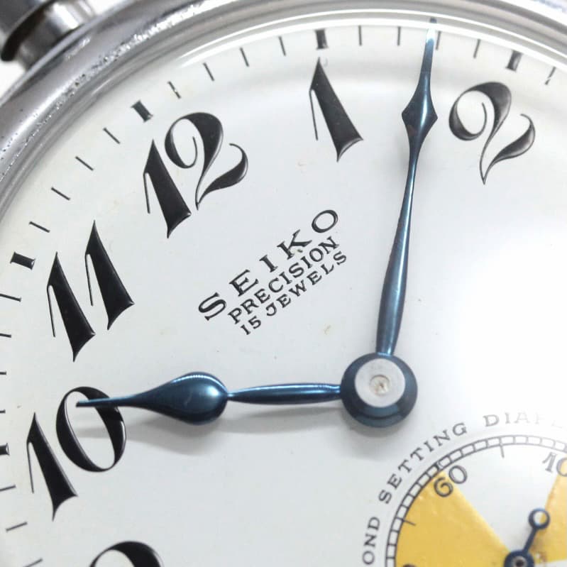 19セイコー鉄道時計/15石/秒針止め機能/絶版時計/オーバーホール済