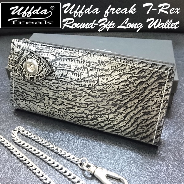 ウフダフリーク/T-rexラウンドファスナーロングウォレット(メンズ,長