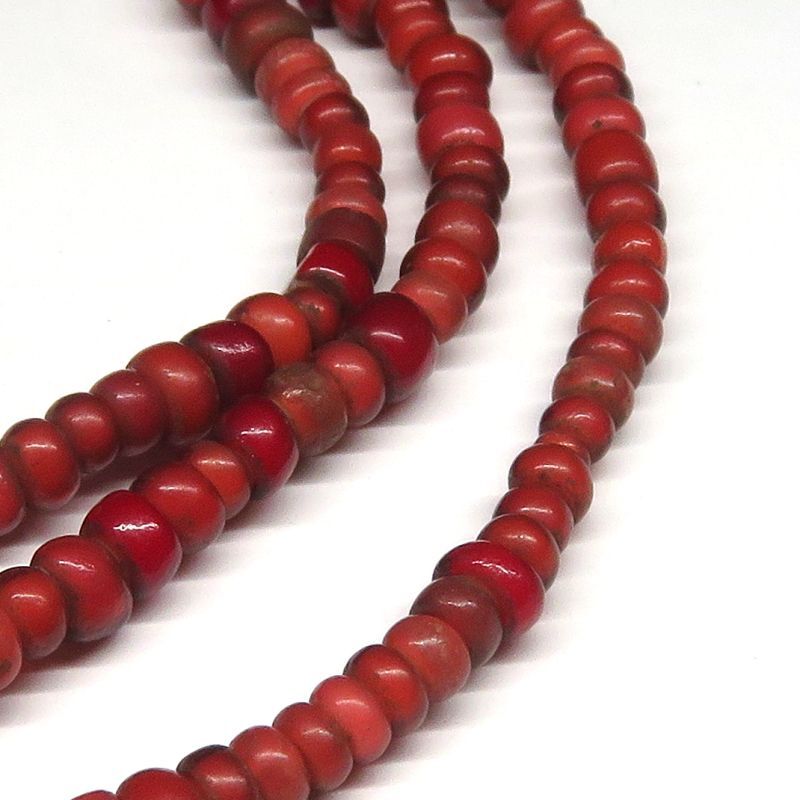 ホワイトハーツ 血赤アンティーク ターコイズ シェブロン ホワイト