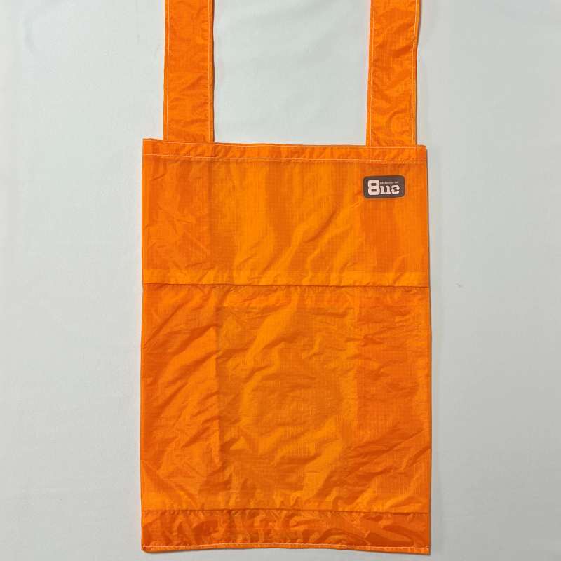 エコバッグ/オレンジ/ハンドメイド/パラグライダーリメイク Paraglider