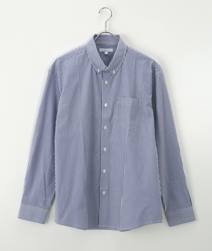 形態安定ストライプシャツ(Mサイズ グレー): メンズ｜パシオスNet