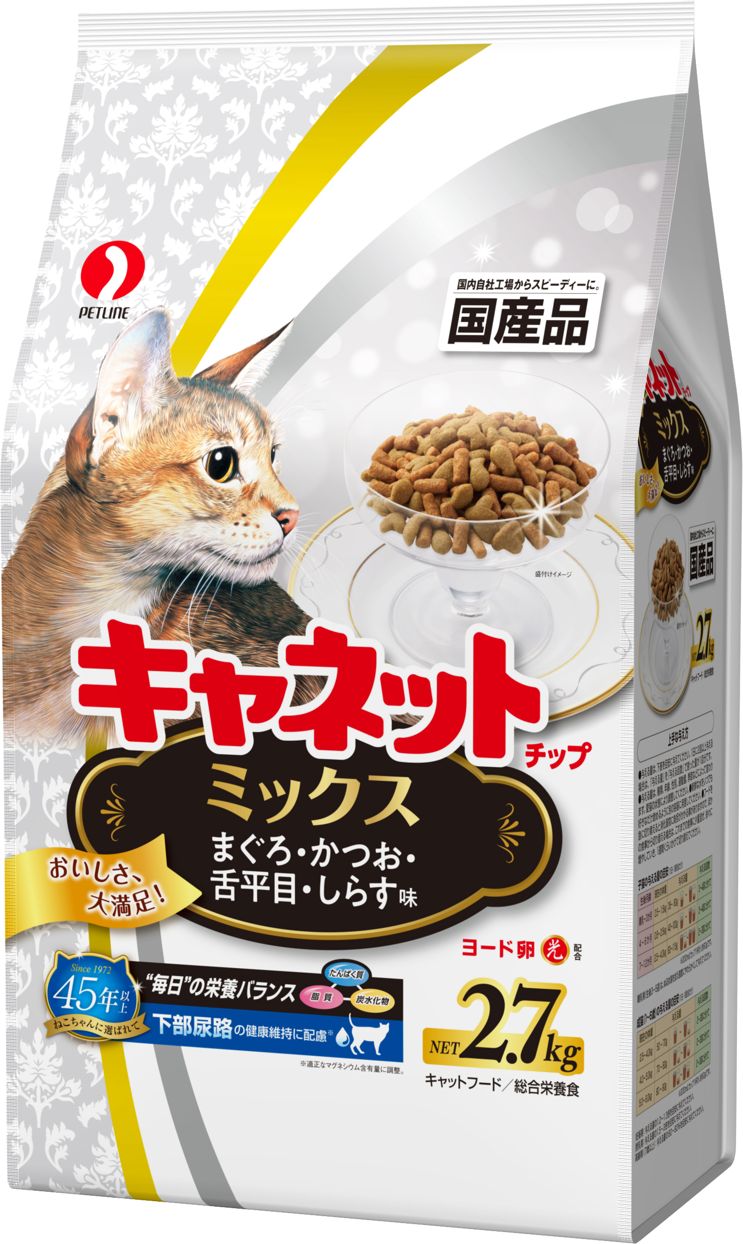 キャットフード「キャネットチップ」｜国産フードはペットライン