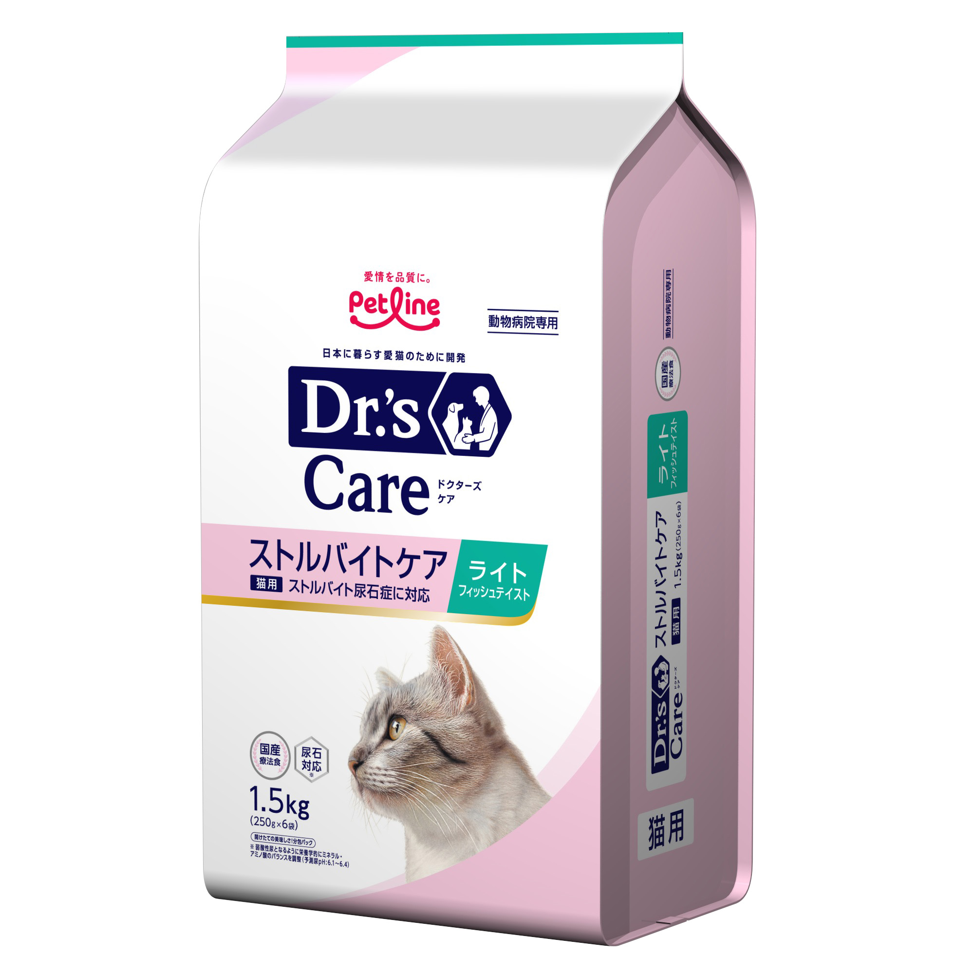 キャットフード「ドクターズケア 猫用ストルバイトケア ライト」｜国産