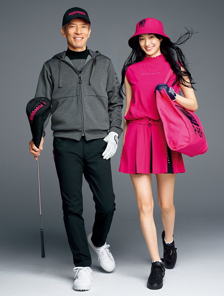 PEARLYGATES 花柄 セットアップ サイズ1&0 PEARLYGATES 花柄