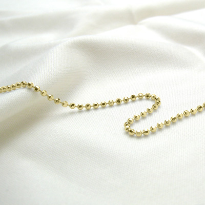 K18イエローゴールド カットボールチェーン 45cm 1.2mm | ネックレス