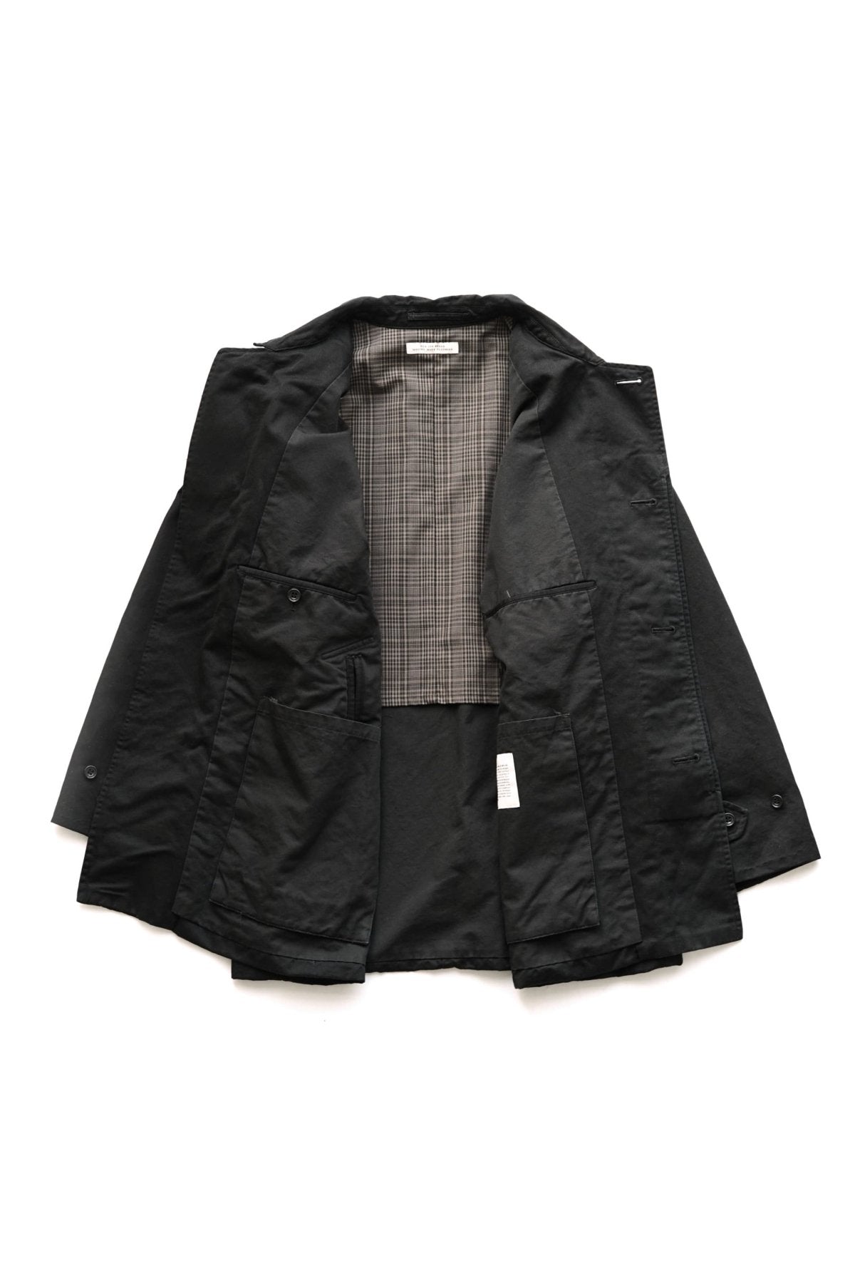 OLD JOE - FLY FRONT DUSTER JACKET - BLACK – PHAETON