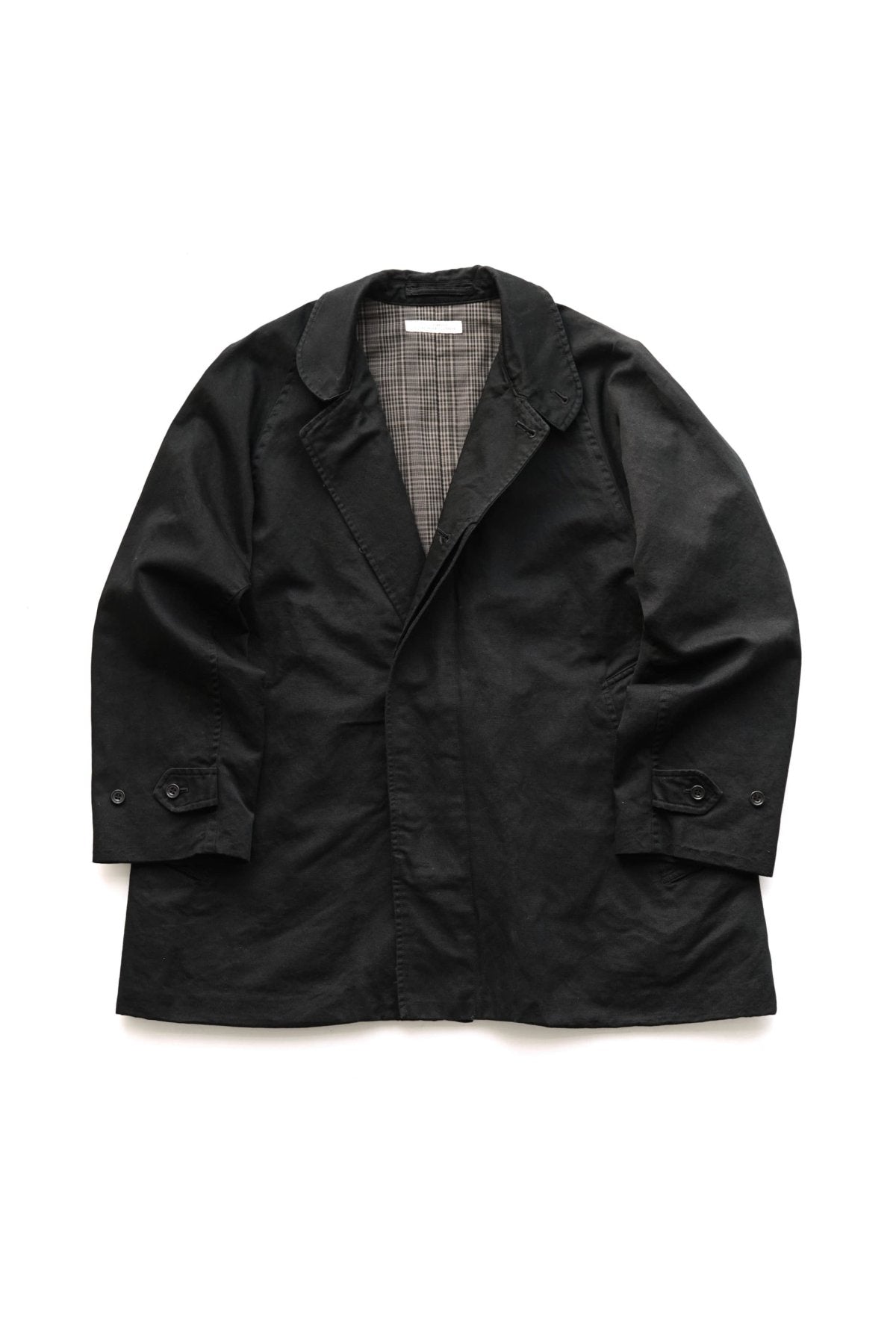 OLD JOE - FLY FRONT DUSTER JACKET - BLACK – PHAETON