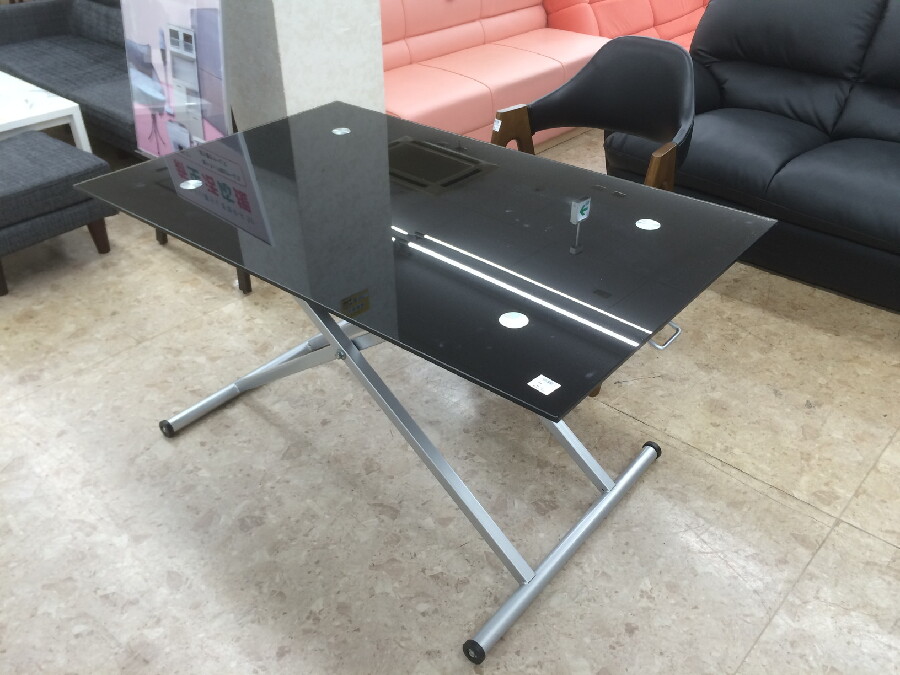 昇降ガラステーブル ニトリ NITORI - DINING TABLE ACTIVE 入荷しま