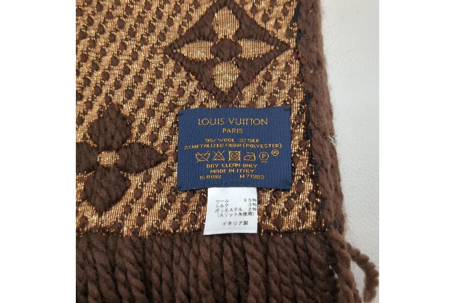 美品】LOUIS VUITTON ルイヴィトン マフラー エシャルプ ロゴマニア