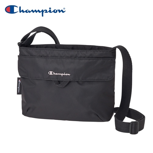 Champion チャンピオン フラップショルダーバッグ(ブラック): 通常