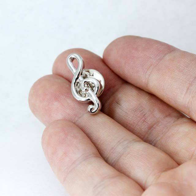 ラペルピン 《 ト音記号 》 445747 音楽雑貨・アクセサリー専門店