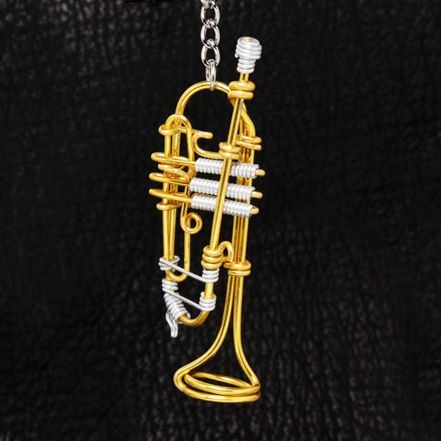 3D Wire Art トランペット （ピストン） 100077 音楽雑貨