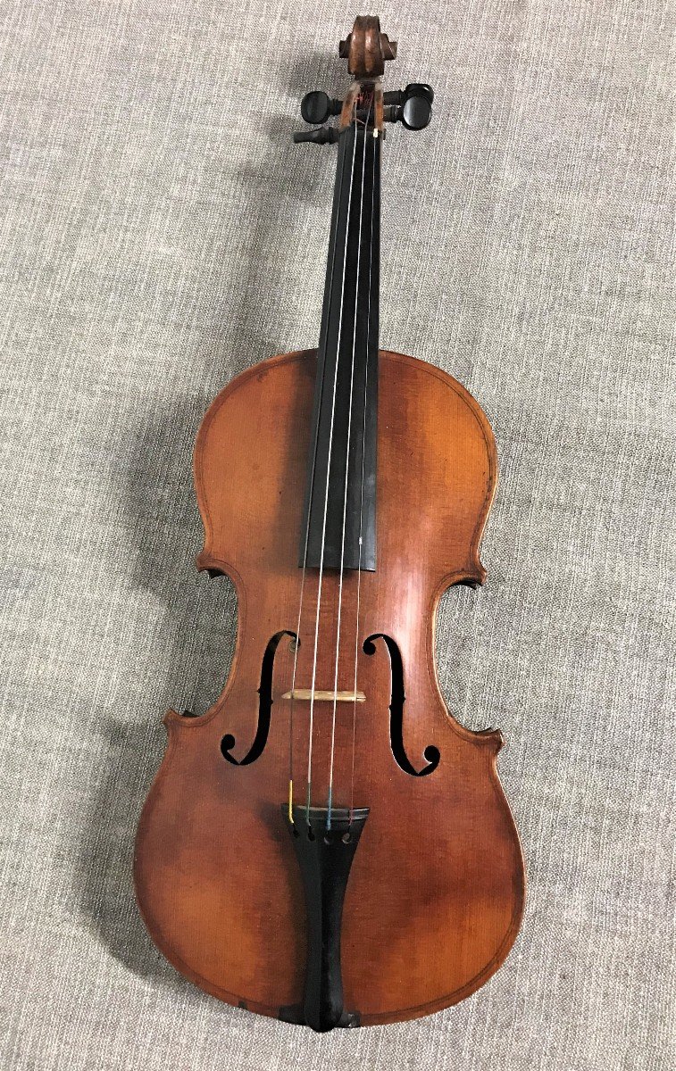 Proantic: Old Violin Size 3/4 (33.8 Cm) 20th Century