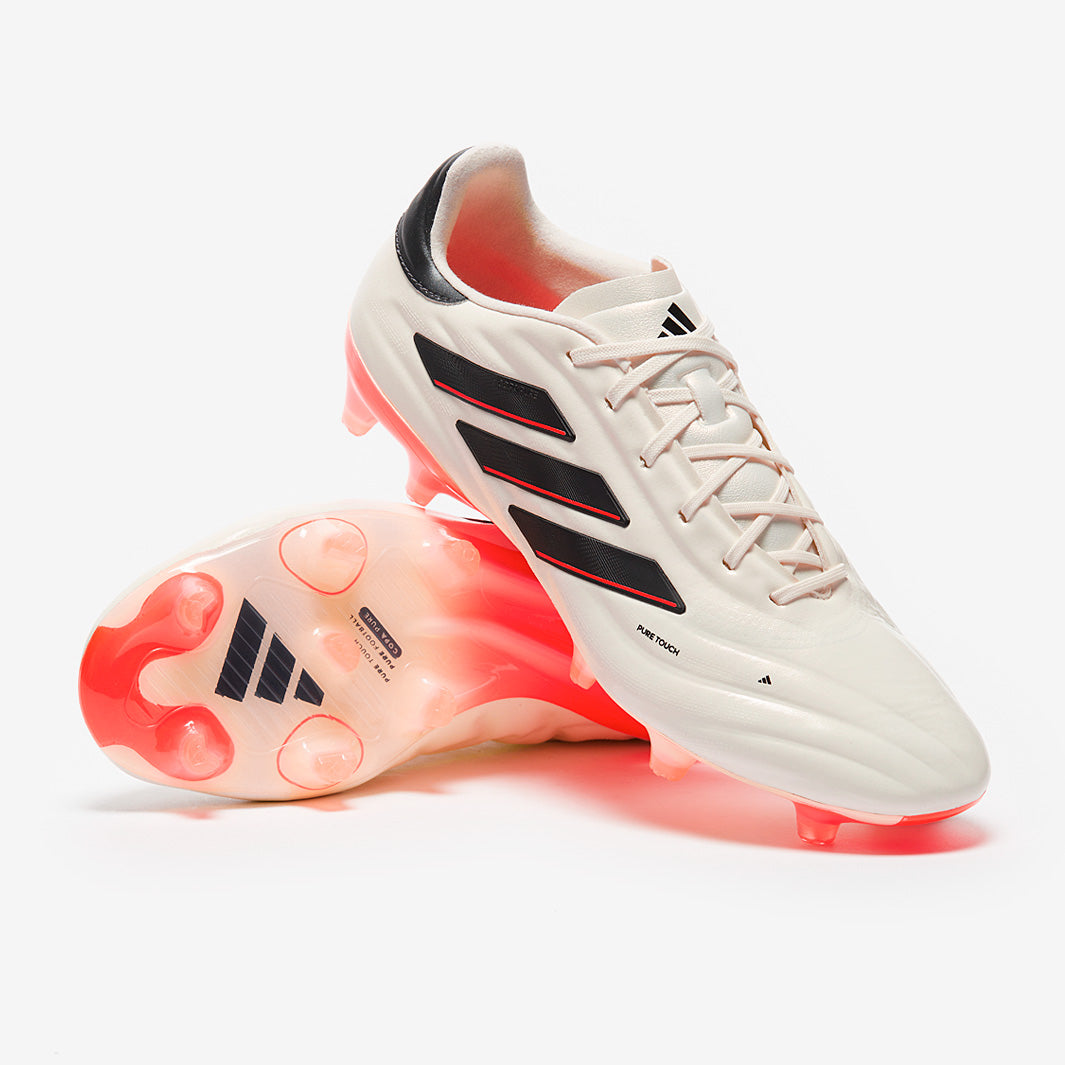 adidas Copa Pure 2 Elite Firm Ground - Ivory/Core Black/Solar Red