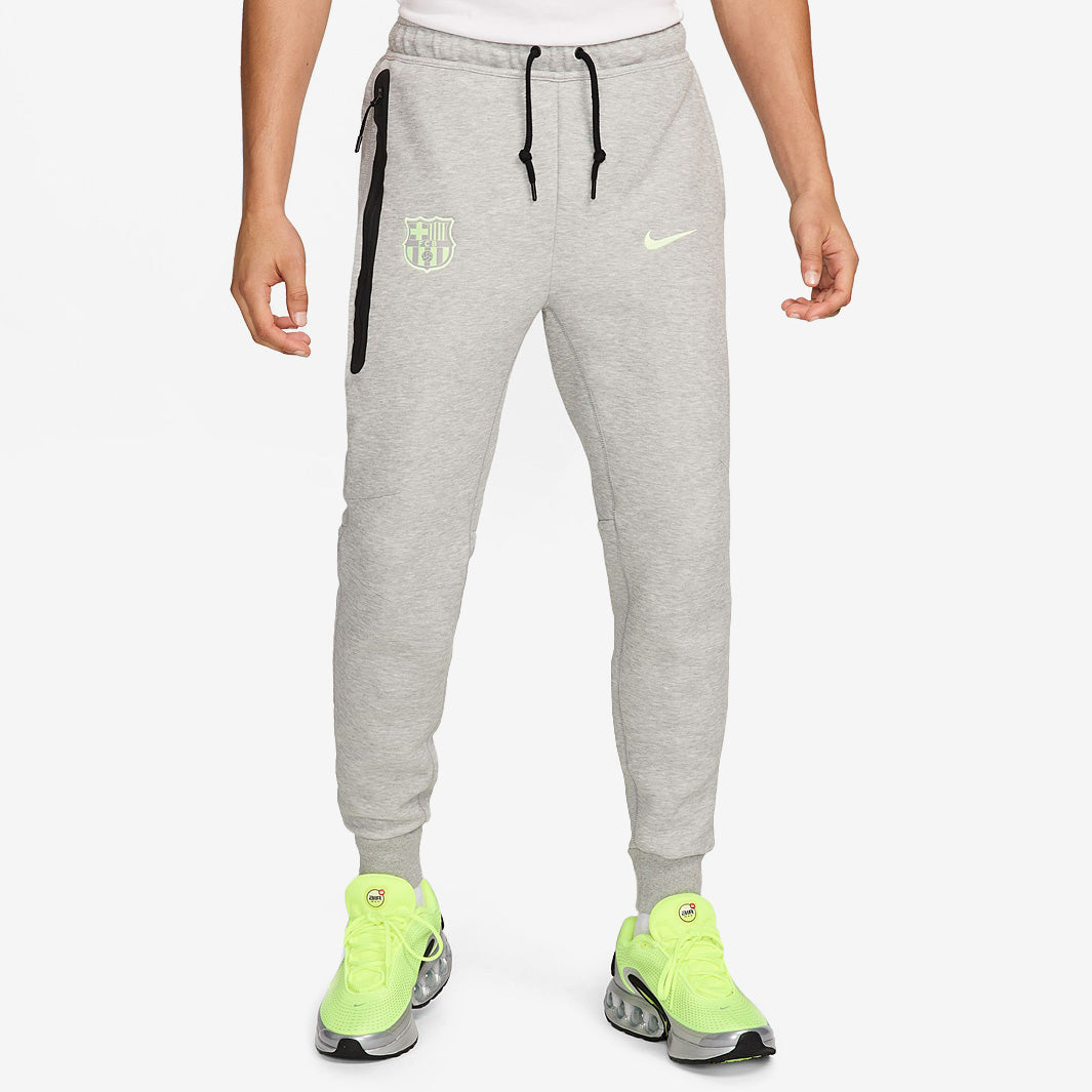 Nike FC Barcelona 24/25 Tech Fleece - Dk Grey Heather/Barely Volt