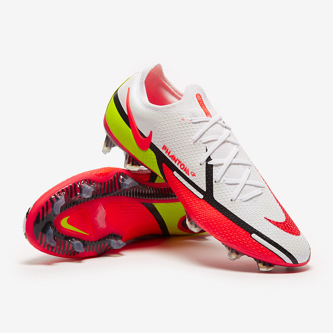Nike Phantom GT II Elite FG - White/Bright Crimson/Volt-Black