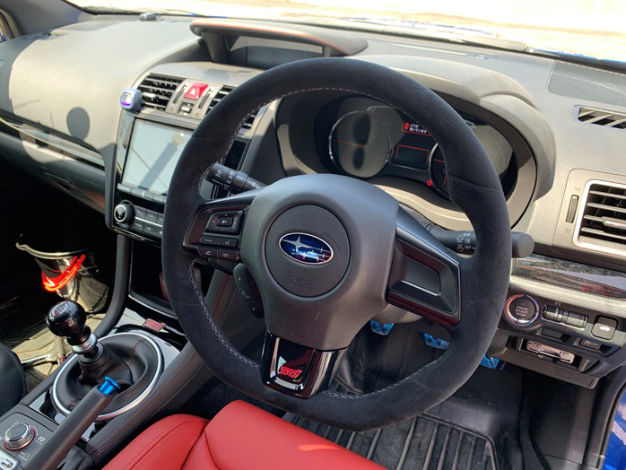 STI STEERING WHEEL [ULTRA SUEDE] FOR VAB - Pleasure Racing Service