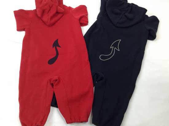 ヒステリックミニ（HYSTERIC MINI） DEVILKIN角フード付きポンチ