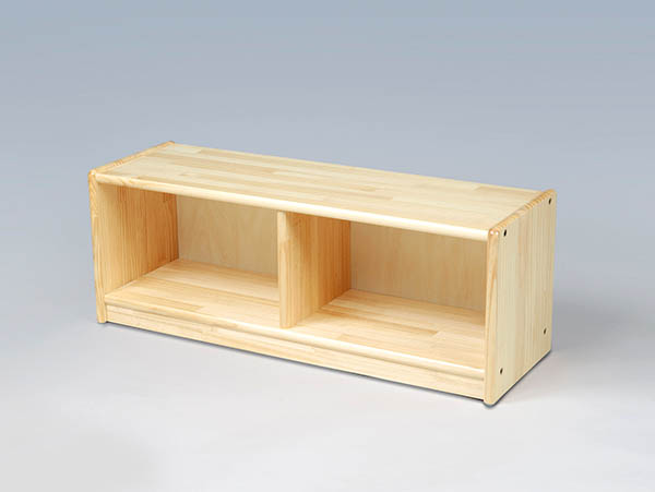 Haru様　おもちゃ棚　背板なし 教具棚3段（背板なし・キャスターなし） モンテッソーリ 木製棚 食器