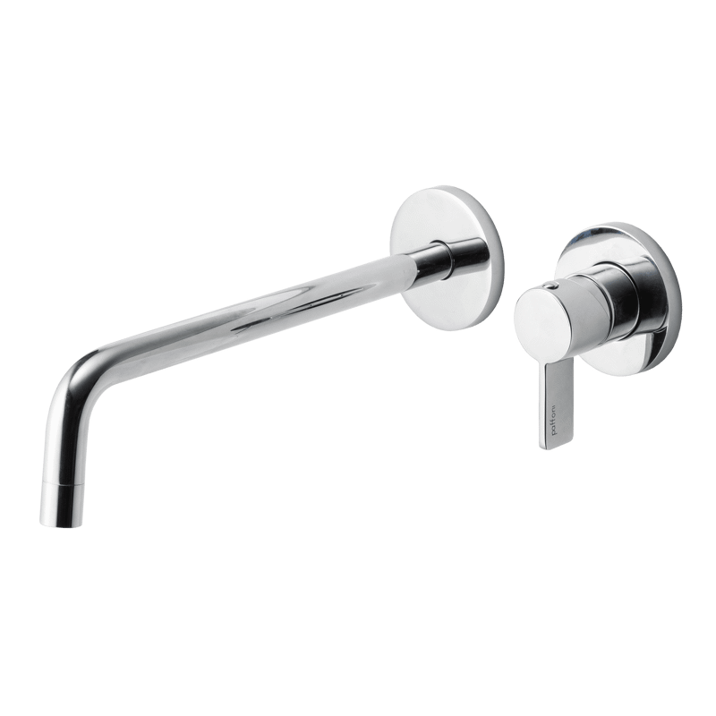 壁付けセパレート混合水栓 洗面用 クローム L178 | KB-TP007-01a-G141