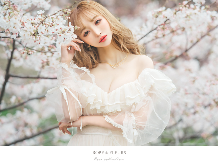 真優川咲×ROBE de FLEURSコラボキャバドレス(fm2300)