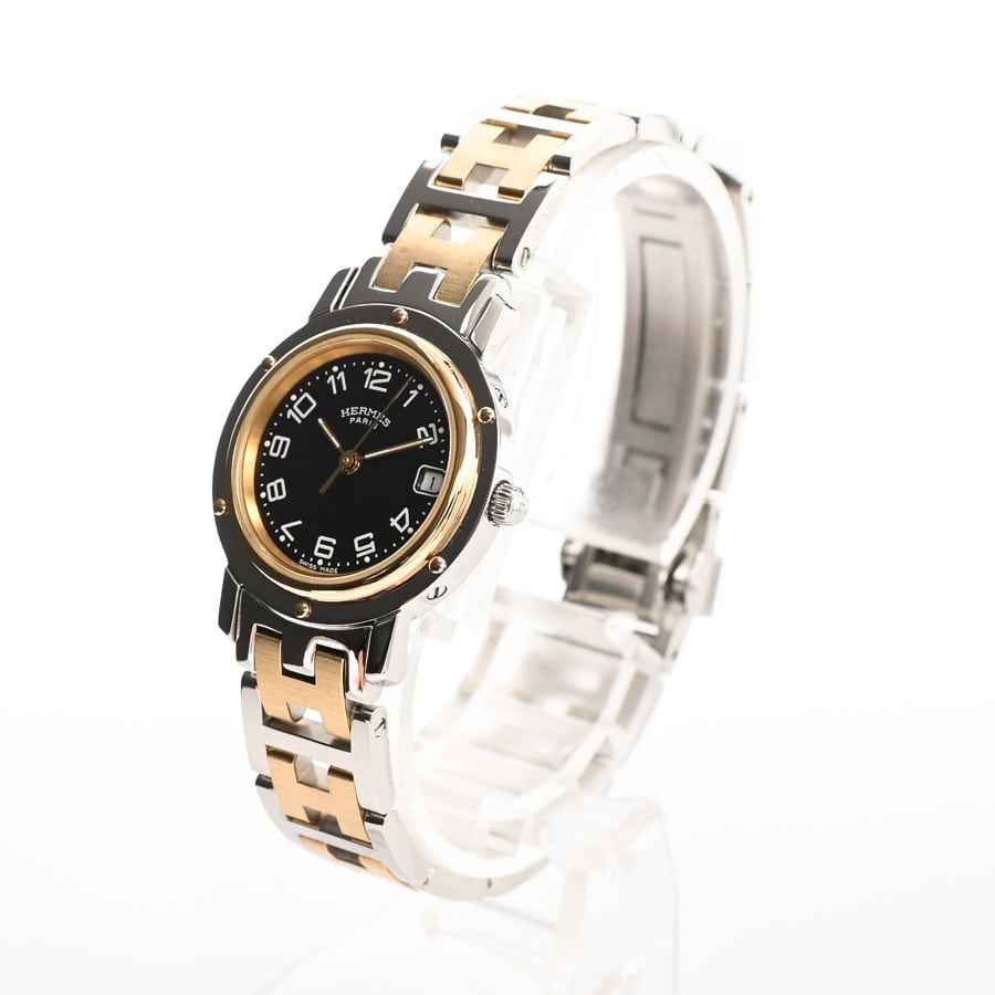 ◇エルメス◇クリッパー◇レディース◇約12mm幅◇2連コマ◇CL4.