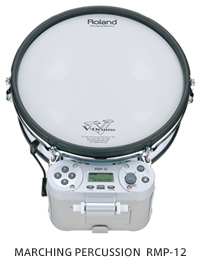 世界初のマーチング・吹奏楽用 電子パーカッション マーチング