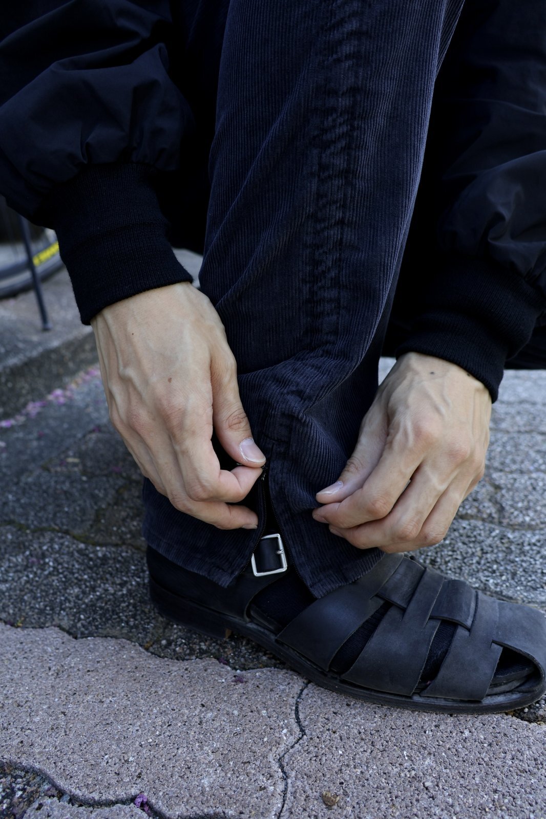 nonnative DWELLER 2WAY 5P JEANS 01 COTTON CORD SULFUR DYE NN-P4515