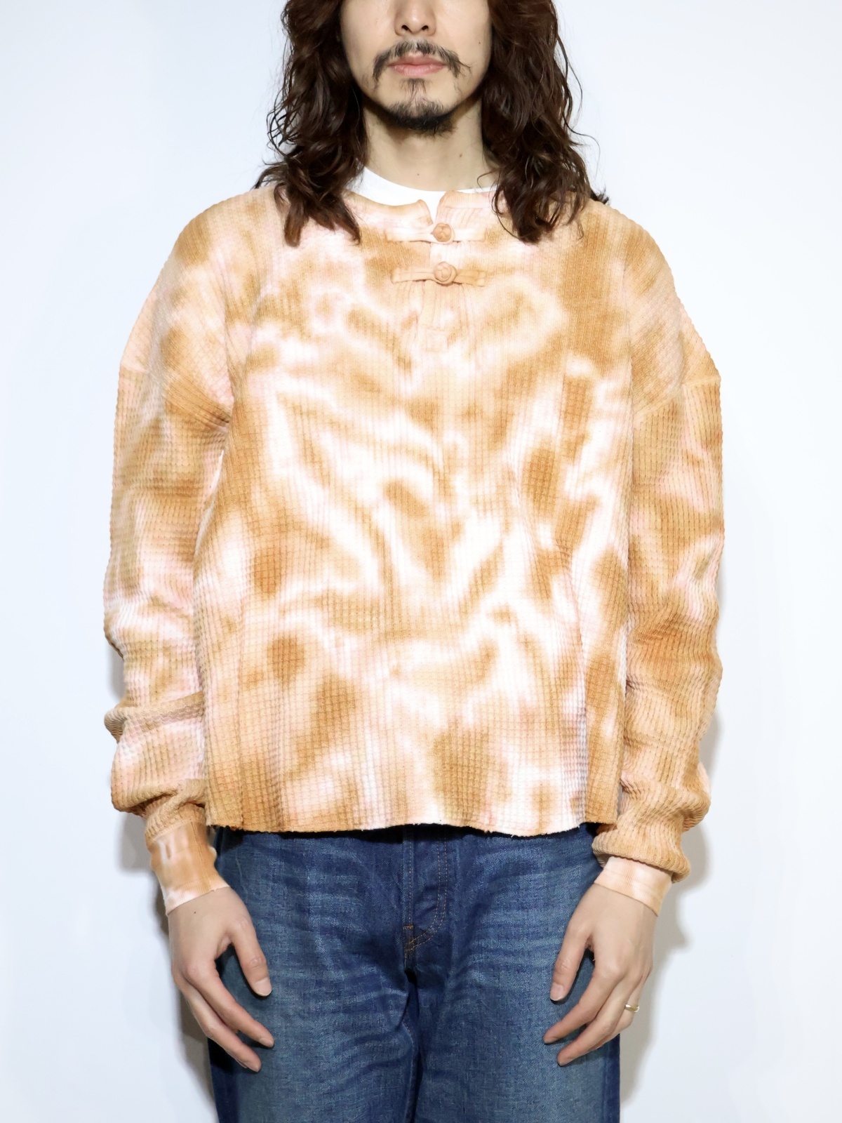 exodus TIE DYE ORIENTAL HENRY NECK SHIRT 25AW-CT-02 公式通販