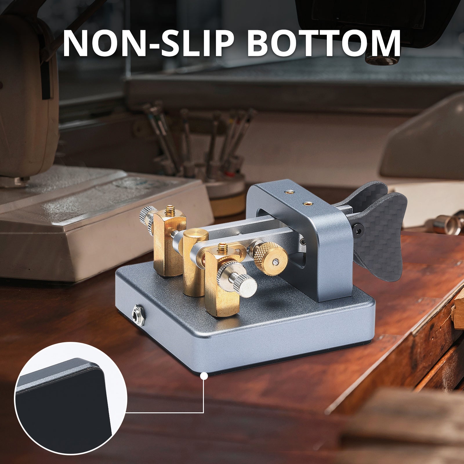 Xiegu VK-6 Iambic CW Morse Code Key | Dual Paddle | Adjustable