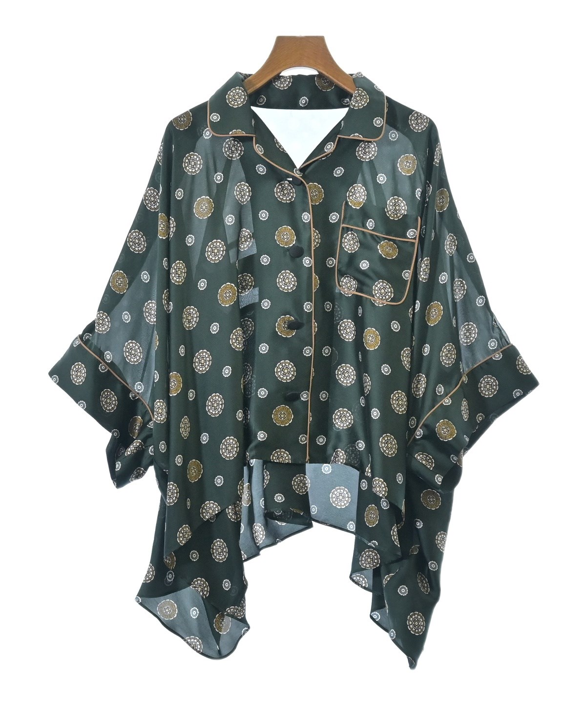 sacai（サカイ）ブラウス 緑 サイズ:2(M位) レディース/2200651816106